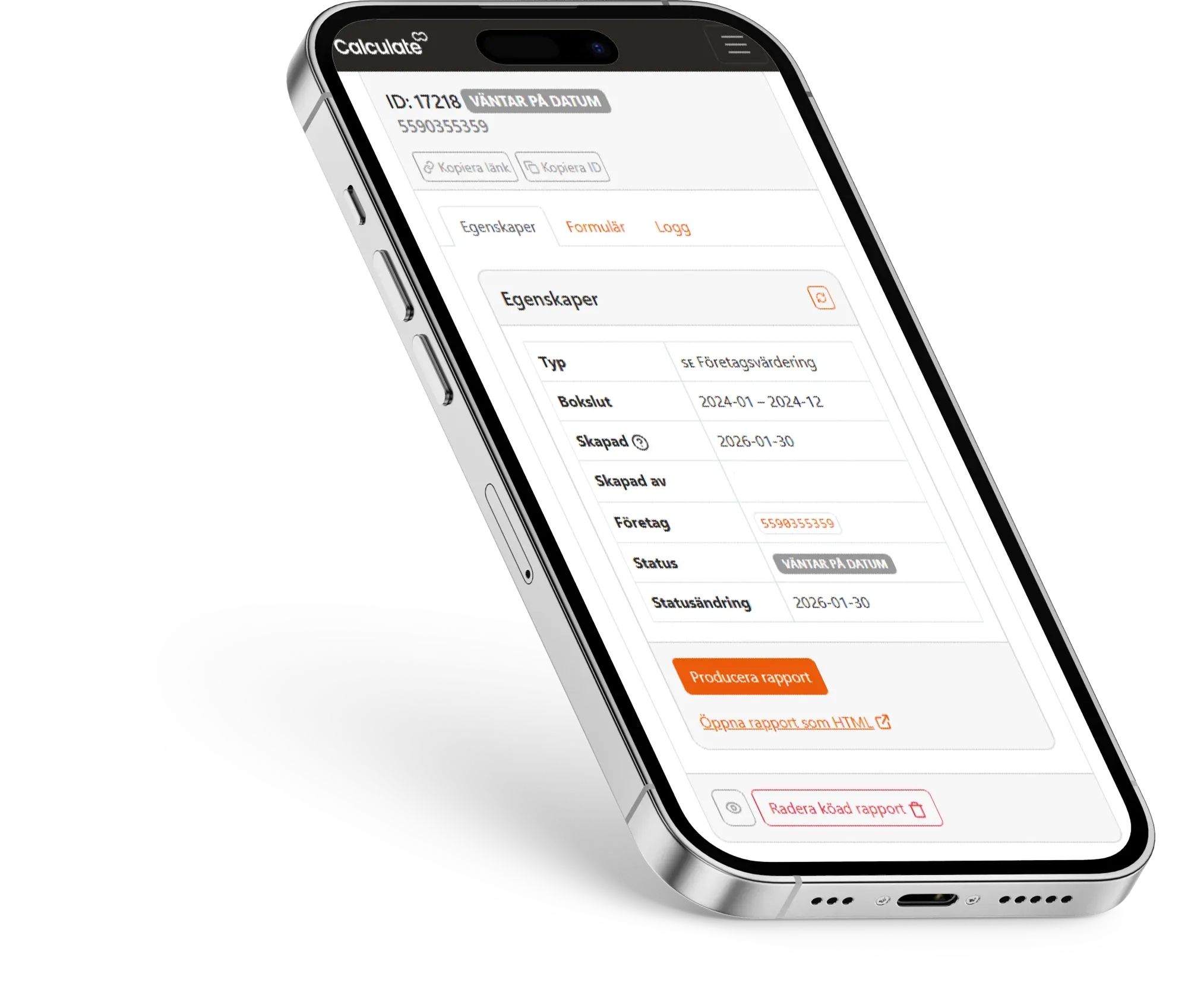 Calculate Användningsområden